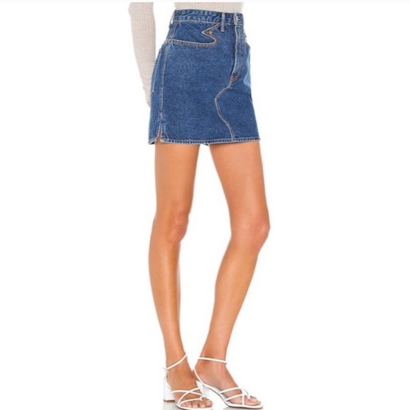 GRLFRND Dresses & Skirts - GRLFRND Jeans Odette Western High Rise Mini Skirt